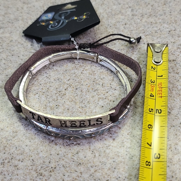 TAR HEELS 2 Bracelets. 1 BLUE / 1 Leather - Picture 7 of 8